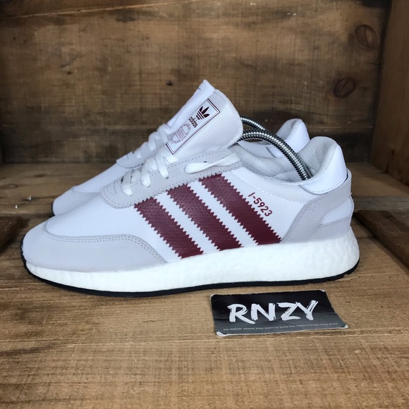 NEW Adidas I-5923 Grey Burgundy - Picture 3 of 8